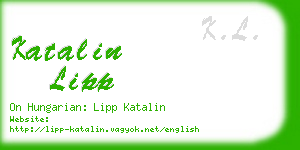 katalin lipp business card